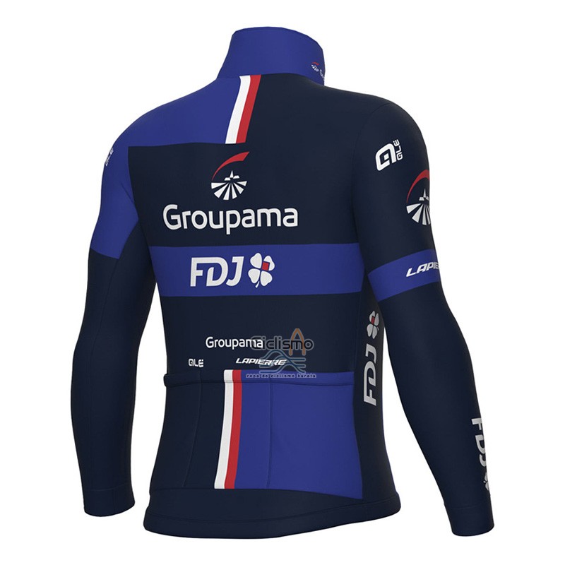 Groupama FDJ Ropa Ciclismo Culotte Largo 2023 Mangas Largas Violeta